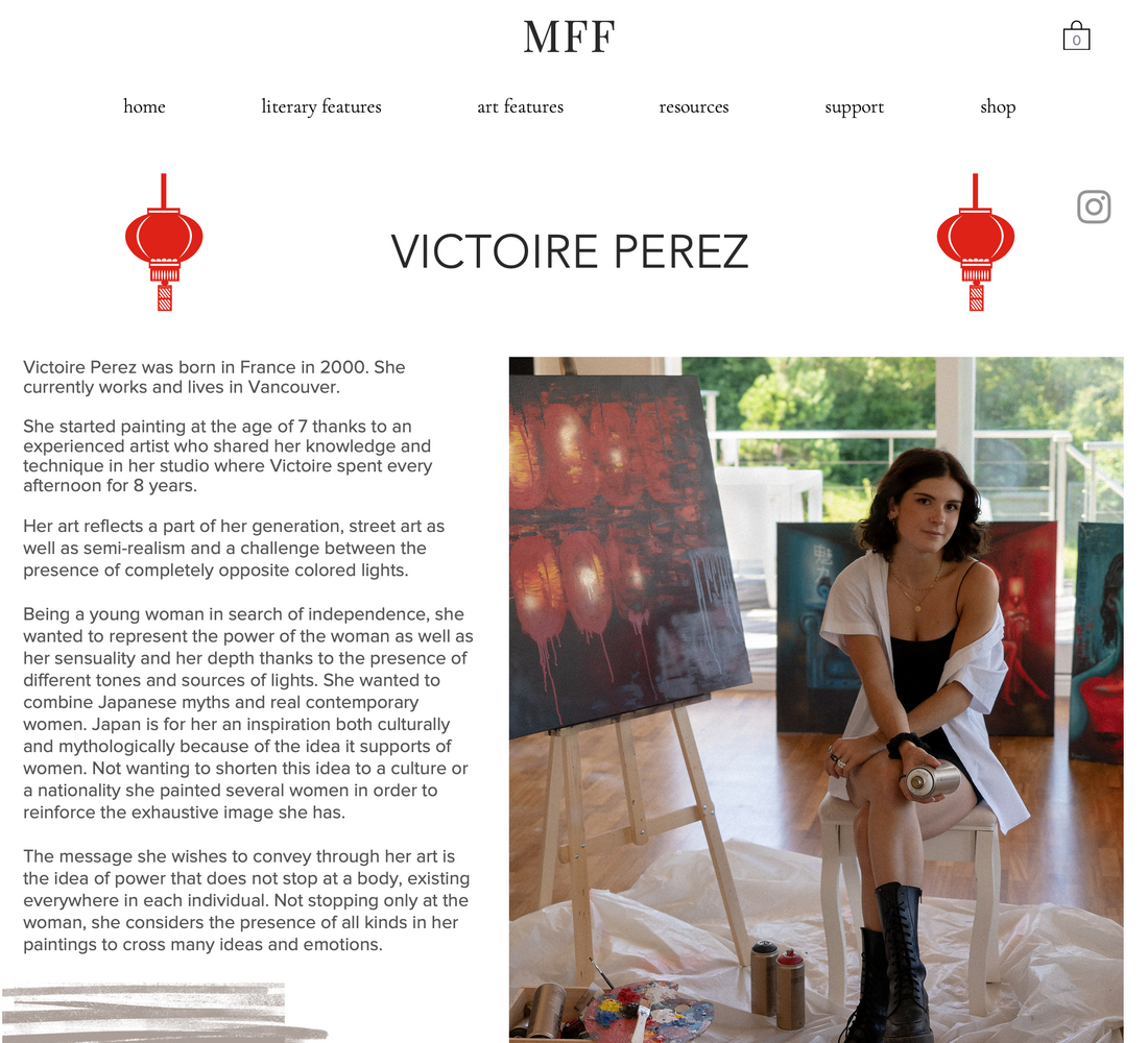 Studio VP, website features and representations:
