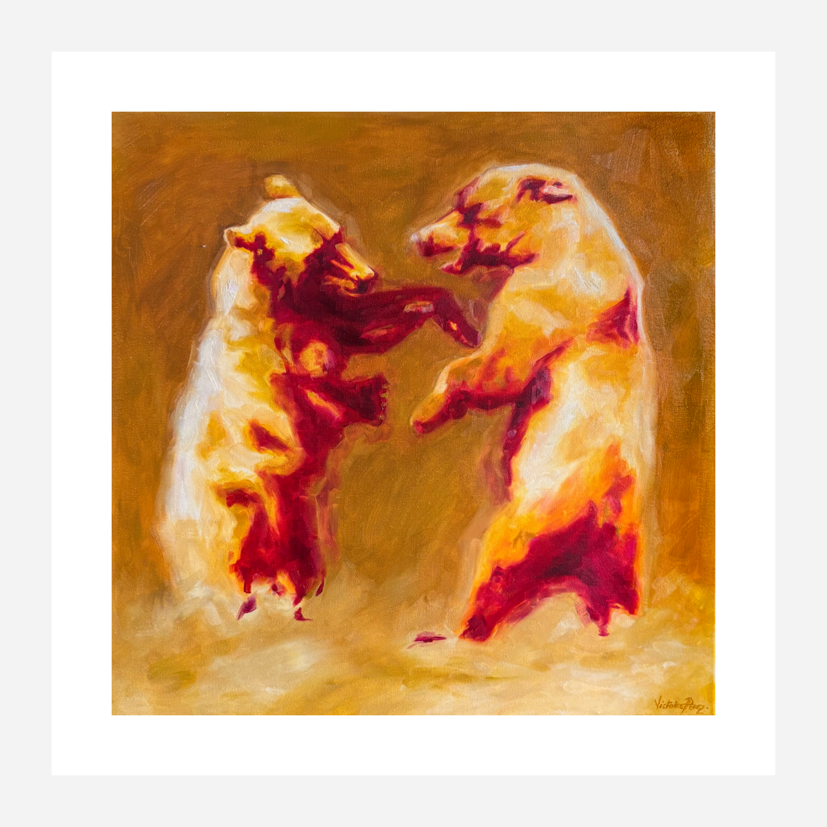 'Fighting Like A Bear' Print
